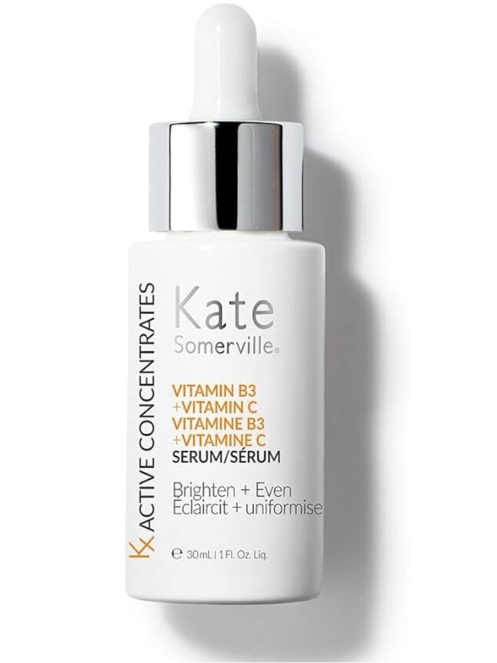 Kate Somerville White Bottle Brightening Serum with Silver Cap